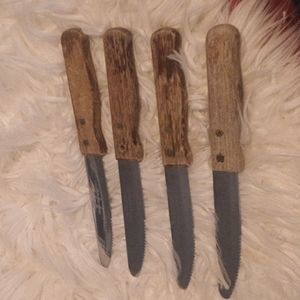 4 Gaucho Knives Stainless Steel by Adcraft.